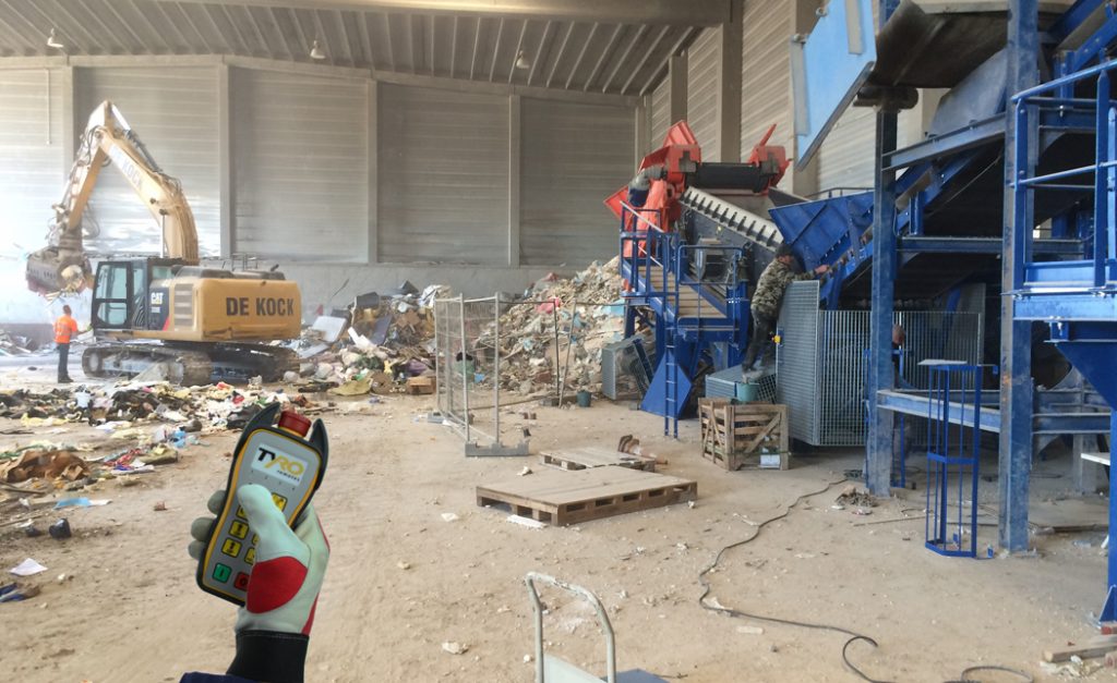 Télécommande Tyro contribue au recyclage des déchets de construction