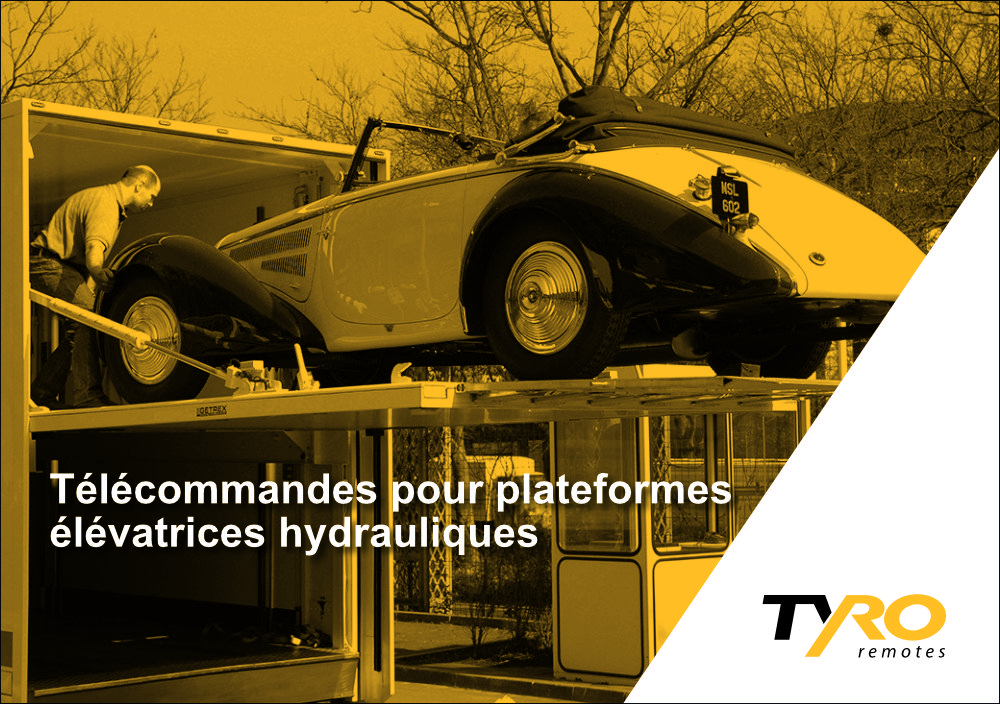Plateformes élévatrices hydrauliques équipées d’une télécommande Tyro Télécommande pour plateformes de chargement