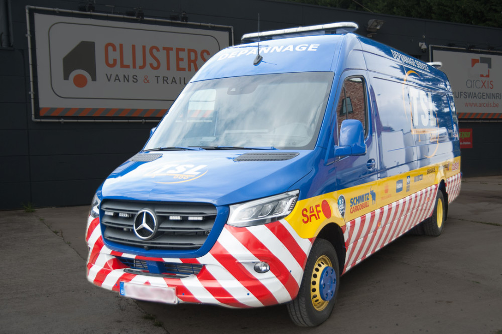 Servicewagen voorzien van afstandsbediening Tyro Tyro Remotes dépannage vehicule